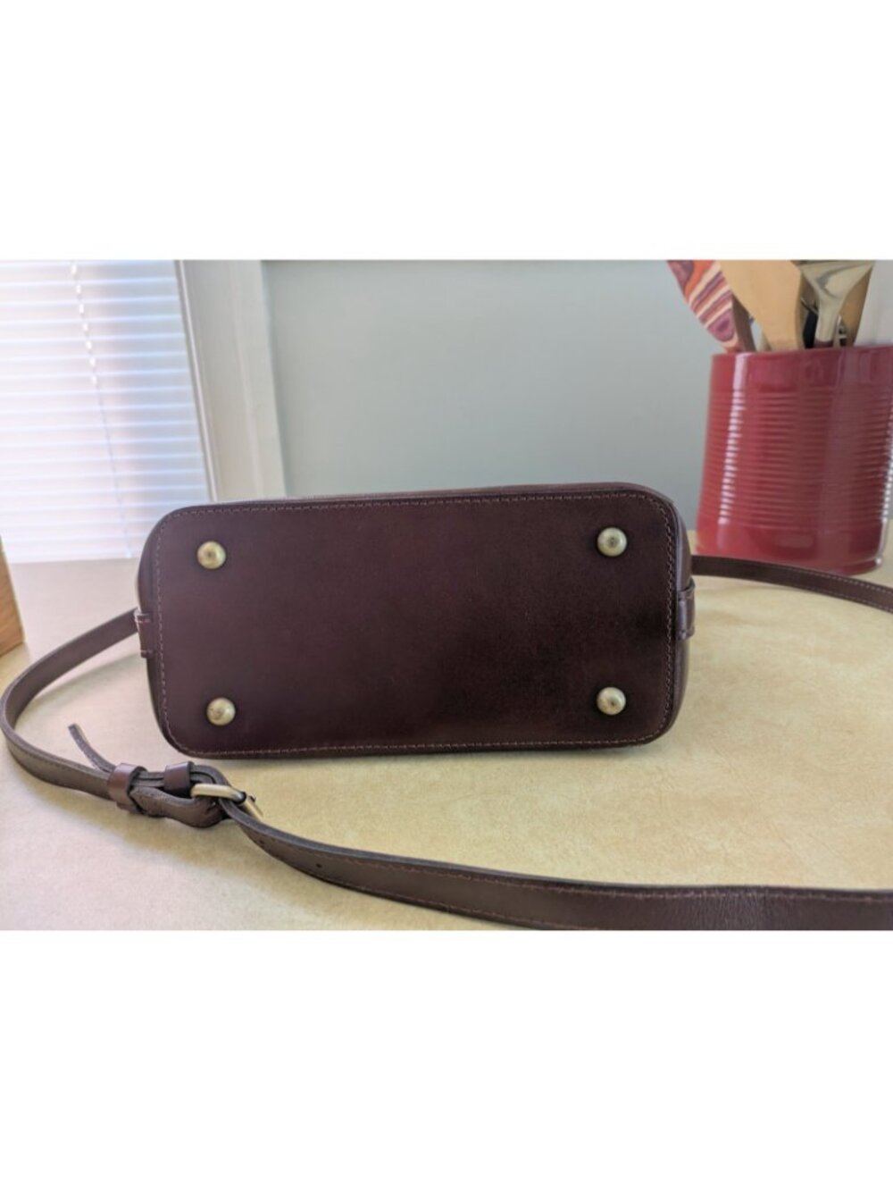 Patricia Nash Brown Leather Handbag Purse - Picture 7 of 14